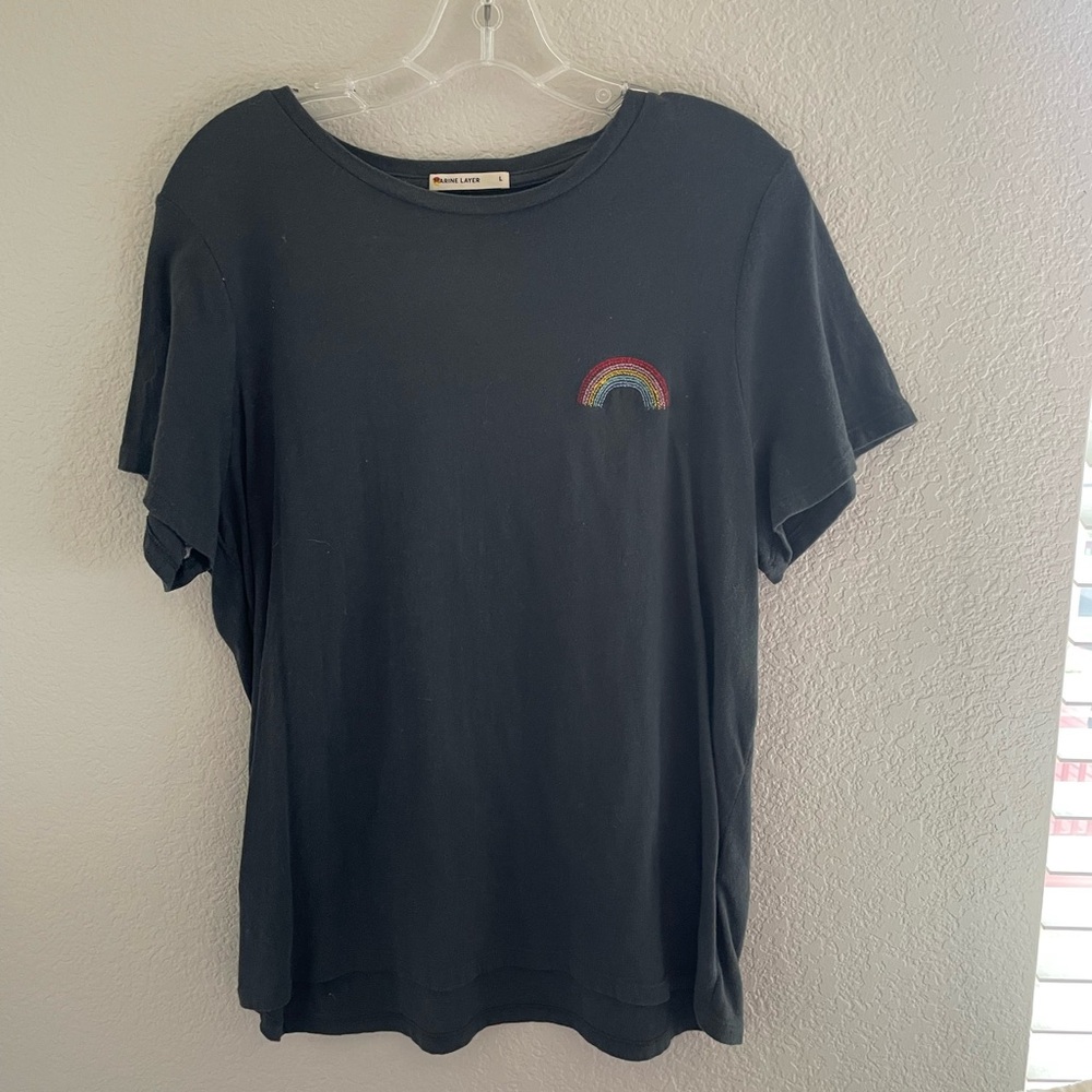 Marine Layer Dark Gray Tee